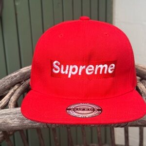 Supreme Bright Red Cap
